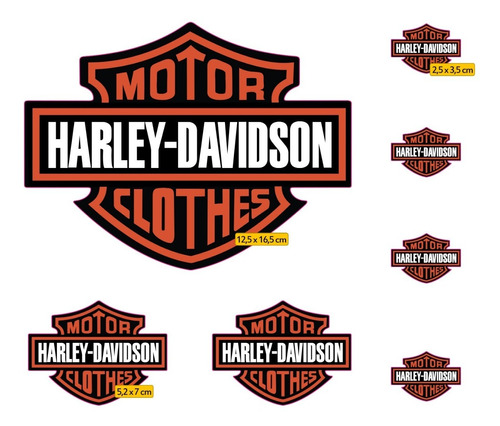 Adesivo Capacete Harley Davidson Clothes Refletiv Kit Ktcp60 Fgc