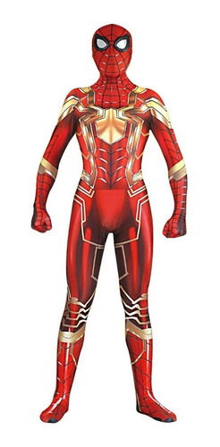 Cosplay Disfraz Spider-man Iron Spider Adulto Spandex Licra