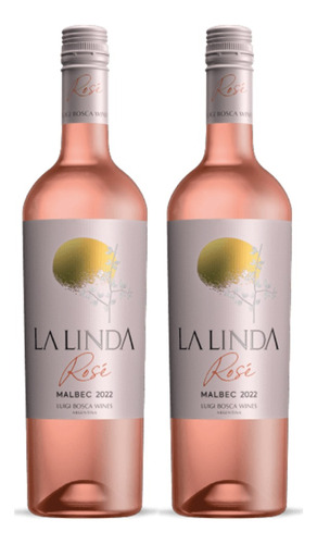 Vino Rosado La Linda Rose Luigi Bosca 750ml Pack X2u