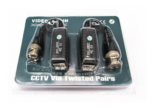 Video Balun Cctv Pasivo Conector Transmisor Camara Seguridad