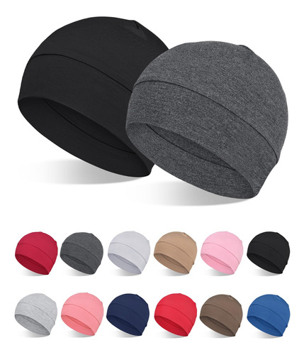 Focuscare Gorros De Viscosa De Bambu 100% Para Hombres Y Muj