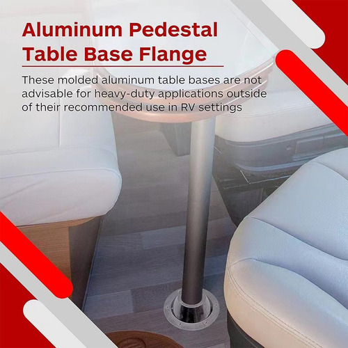 Base De Mesa Rv Con Pedestal De Aluminio Y Bases De Montaje