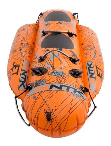 Imagem 4 de 6 de Boia Banana Aquática Rebocável Jet Bob P/ 2 Pessoas Nautika