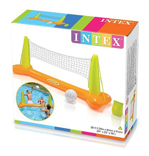 Cancha Juego Inflable Intex Malla Voleibol Piscina 56508