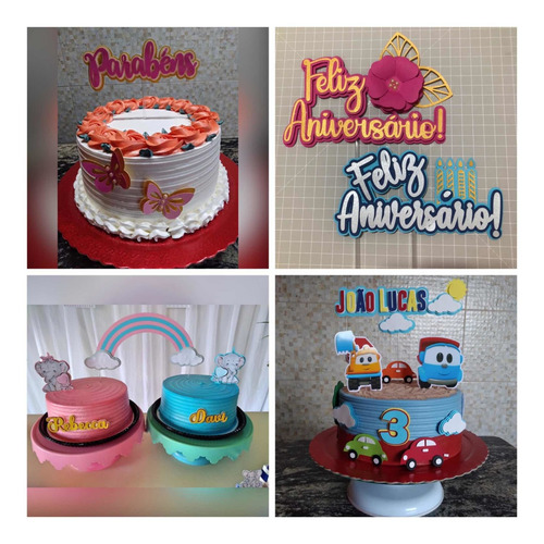 Imagem 1 de 5 de Topos E Bolos Personalizados