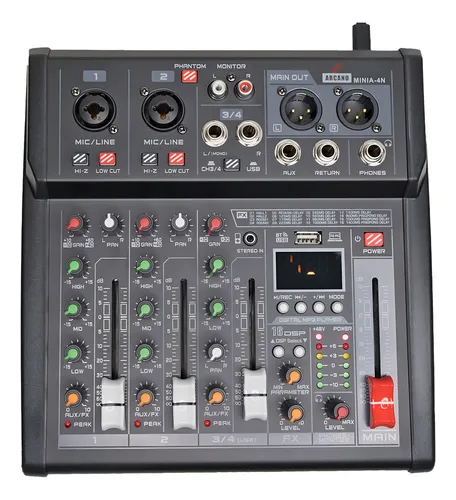 comprar Mesa De Som 4 Canais E Interface Arcano® Minia-4n Bivolt
