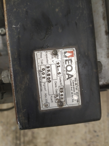 Quemador Gas Eqa 91-5 Horno Cinta Calefactor Fundición Indus (Usado)