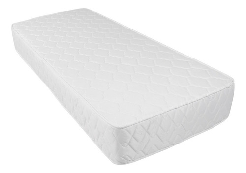 Colchón Multiflex Chuick Jacquard 1 1/2 Plaza 90x190 Resorte Color Blanco