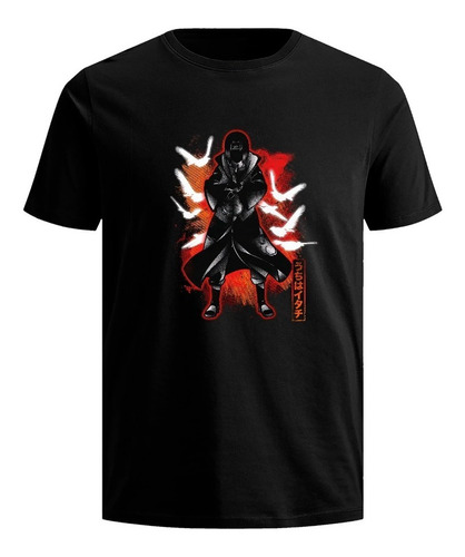 Playera Anime Itachi Uchiha Sasuke Akatsuki Naruto Camiseta 