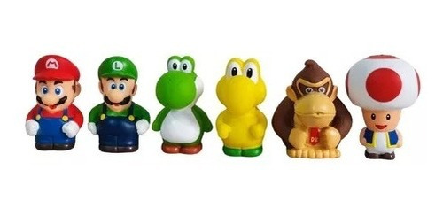 Mini Figuras Animadas Coleccionables X Unidad Mario Bross