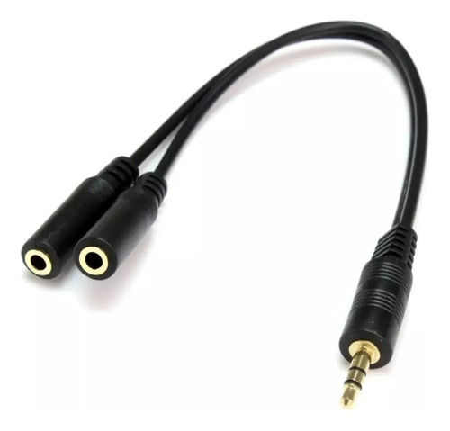 Adaptador Splitter Jack Una Salida A 2 Auriculares Estéreo