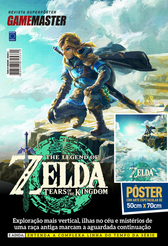 Zelda: Tears Of The Kingdom - Arte A - Superpôster Game Master, de Editora Europa. Editorial Editora Europa, capa mole em português, 2022