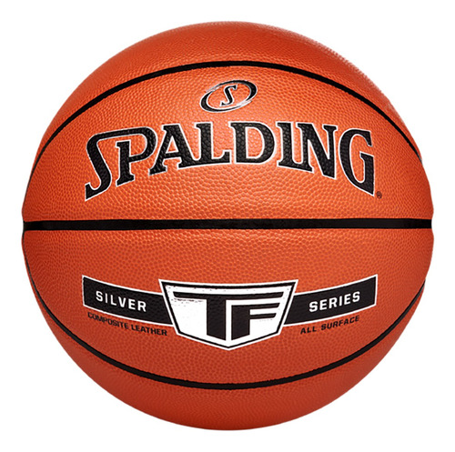 Balon Basquetball Spalding Silver Piel Sintetica Tf Sz6 Color Naranja