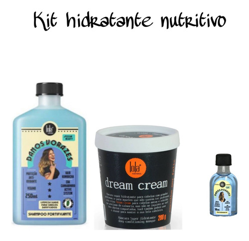 Kit Super Hidratante Lola Cosmetics Curly Girl Vegano 