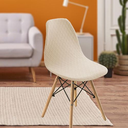 2 Cubierta De La Silla Del Comedor De La Sala De Estar Beige