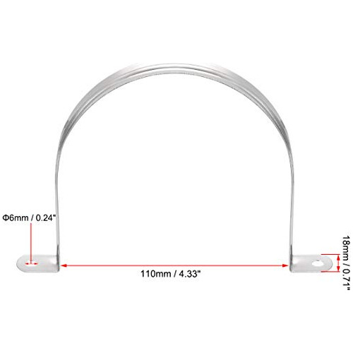 Correa De Tubo Rígido Uxcell Adecuada Para Tubos De 110 Mm (
