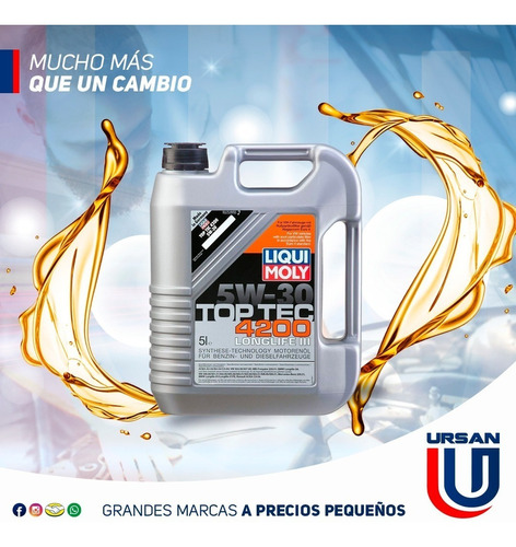 Aceite Liqui-moly 5w30 Top Tec 4200 Dpf 5l