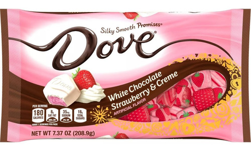 Chocolate Blanco Dove Promises White Choco Strawberry Creme