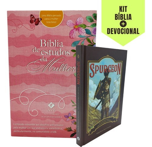 Combo - Bíblia Feminina Nvt + Devocional Jovem Spurgeon