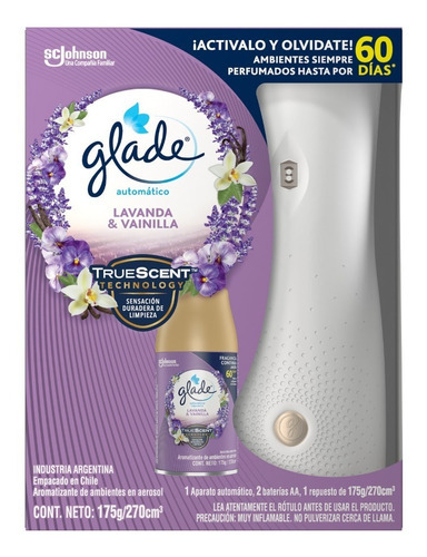 Glade Automatico Lavanda & Vainilla 110g/170cm3