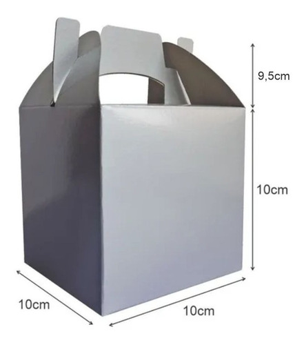 Cajita Feliz Cfz1-p Color Plata X 50u Packaging Plateado