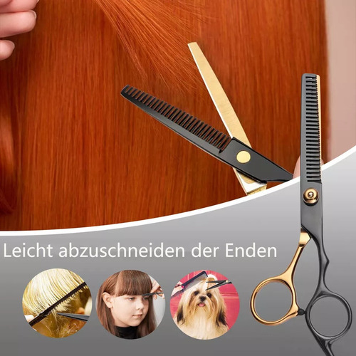 Juego De 10 Tijeras Para El Cabello Con Capa De Peluquería