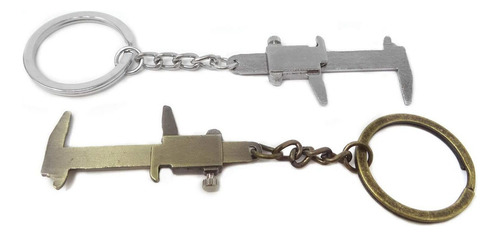8 Peças Mini Chaveiro Com Régua Paquímetro Chaveiro
