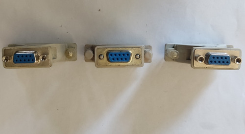 3 Adaptadores De Cable Serial Db9 A Db25 F/m- At925fm, Beige