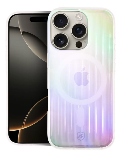 Capa Case Magsafe Rainbow Transparente iPhone 16 Pro Gshield