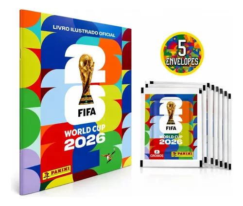 Álbum Figurinhas Oficial Copa Do Mundo 2026 + 35 Figurinhas
