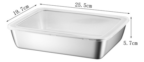 4pcs Recipientes Alimentos Acero Inoxidable Almacenamiento