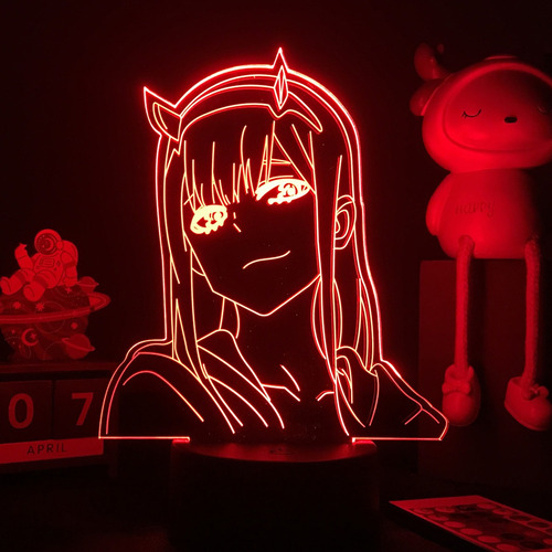 Lámpara 3d Zero Two Anime Darling In The Franxx Luz Nocturna