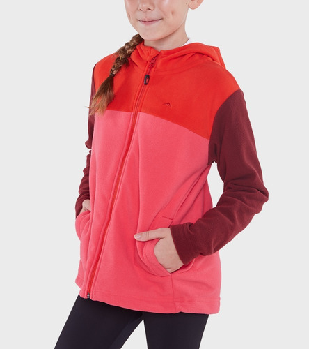 Campera Montagne Snap Niños Micro Polar C/capucha