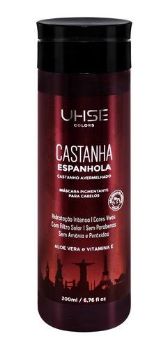 Uhse Colors Másc. Pigmentante Castanha Espanhola Cast. 200ml