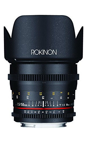 Lente Rokinon Cine Ds 50mm T1.5 Para Canon -negro