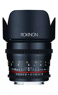 Lente Rokinon Cine Ds 50mm T1.5 As If Para Nikon -negro