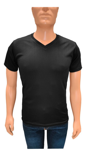 Playera Dry Fit Deportiva Cuello V Manga Corta