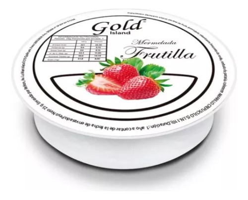 Relkon food service mermelada de frutilla mini porcion 100x25 gramos