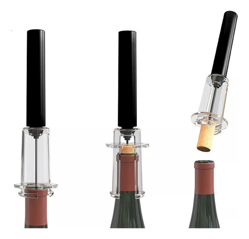 Abridor De Tapones Para Botellas De Vino Con Kit De Bomba (4
