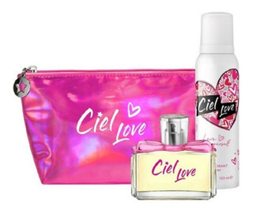 Perfume Neceser Mujer Ciel Love Edt 60 Ml+ Deo 123 Ml