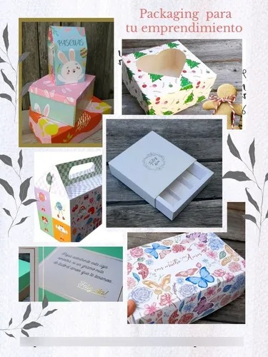 20 Caja Galletitas Cookies Bombones Lenceria Visor