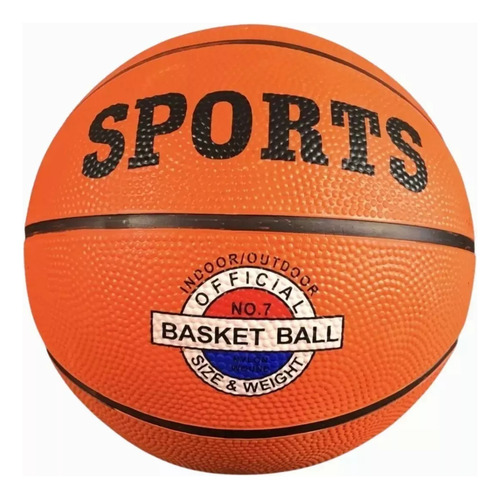 Pelota De Básquet N7 Marca Sports!!! Color Naranja