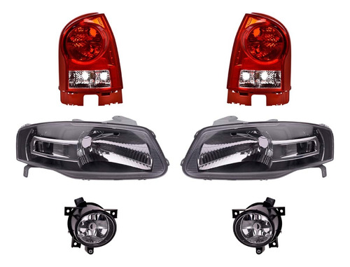 Paq Calaveras Y 4 Faros Pointer 2006/2009 Depo