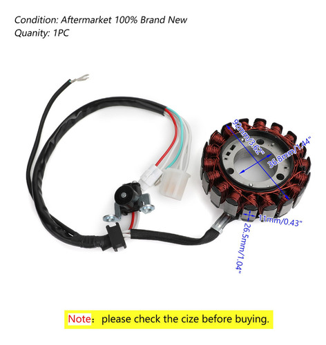 Estator Para Yamaha Yb125 Yb125spd Ybr125ed/51d 08-14