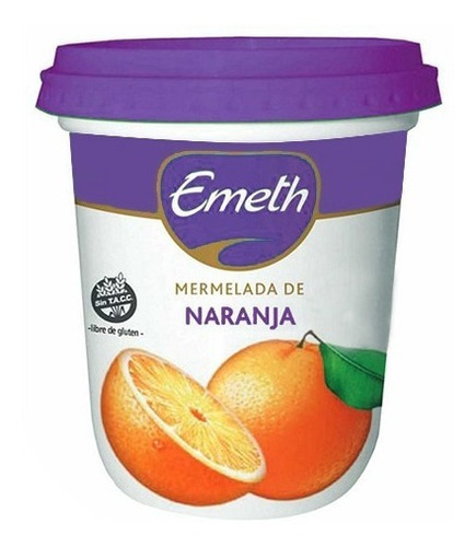 Mermelada Naranja Emeth 420g Desayuno Dulces Merienda Snack