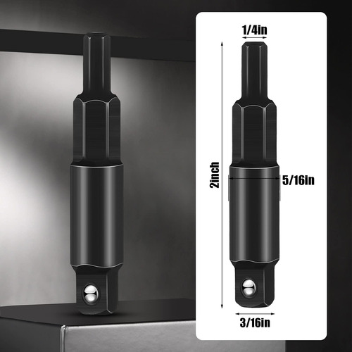 Adaptador Llave Hexagonal Servicio 2 Pieza Aire Trinquete