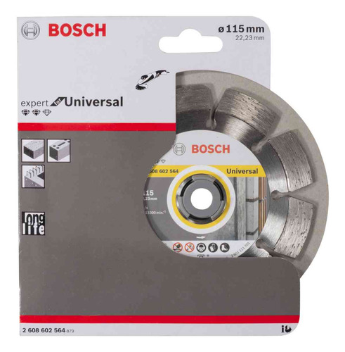 Disco De Corte Seco Bosch Segmentado 115mm Diamantado Expert