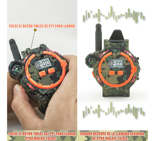 ..radios Walkie Talkies Niños Reloj De Pulsera Color 2 Pieza