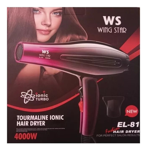 Secadora De Cabello Profesional Wing Star El-81