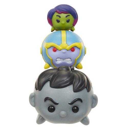 3-pack Marvel Tsum Tsum Serie 1 Gamora Thanos Y Hulk Gris